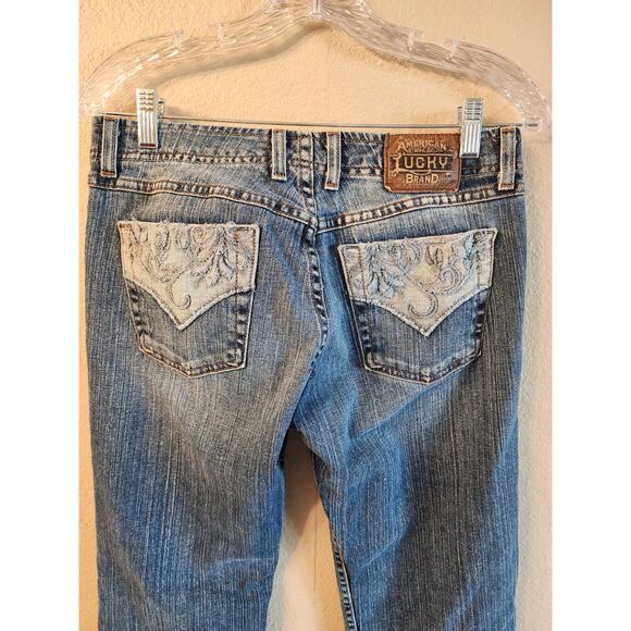 Lucky Brand Women's Denim Blossom Wonder Jean 90's Y2K Low Rise - Picture 5 of 13